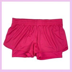 Under Armour Pink Heat Gear Semi Fitted Pull On Shorts Women's Large